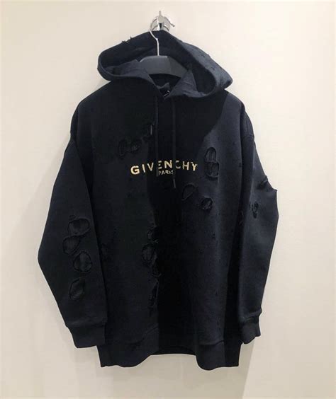 givenchy destroyed hoodie price|reversible givenchy black hoodie.